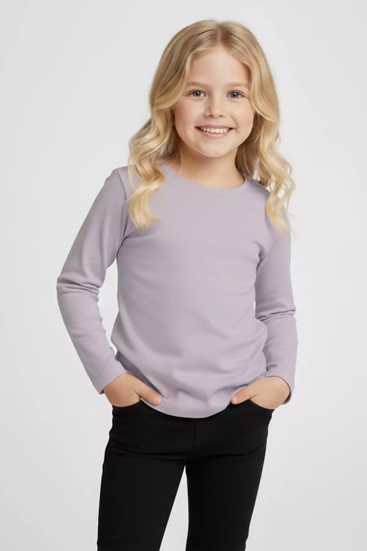 ست ۶ عددی بدنه آستین بلند رنگی بیسیک فصلی تیشرت دخترانه و پسرانه (ست-۲) برند TWOO KİDS - 841937041