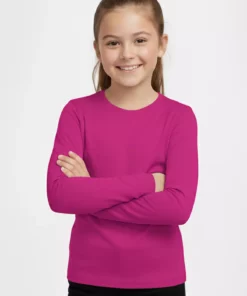 ست ۶ عددی بدنه آستین بلند رنگی بیسیک فصلی تیشرت دخترانه و پسرانه (ست-۲) برند TWOO KİDS - 841937041