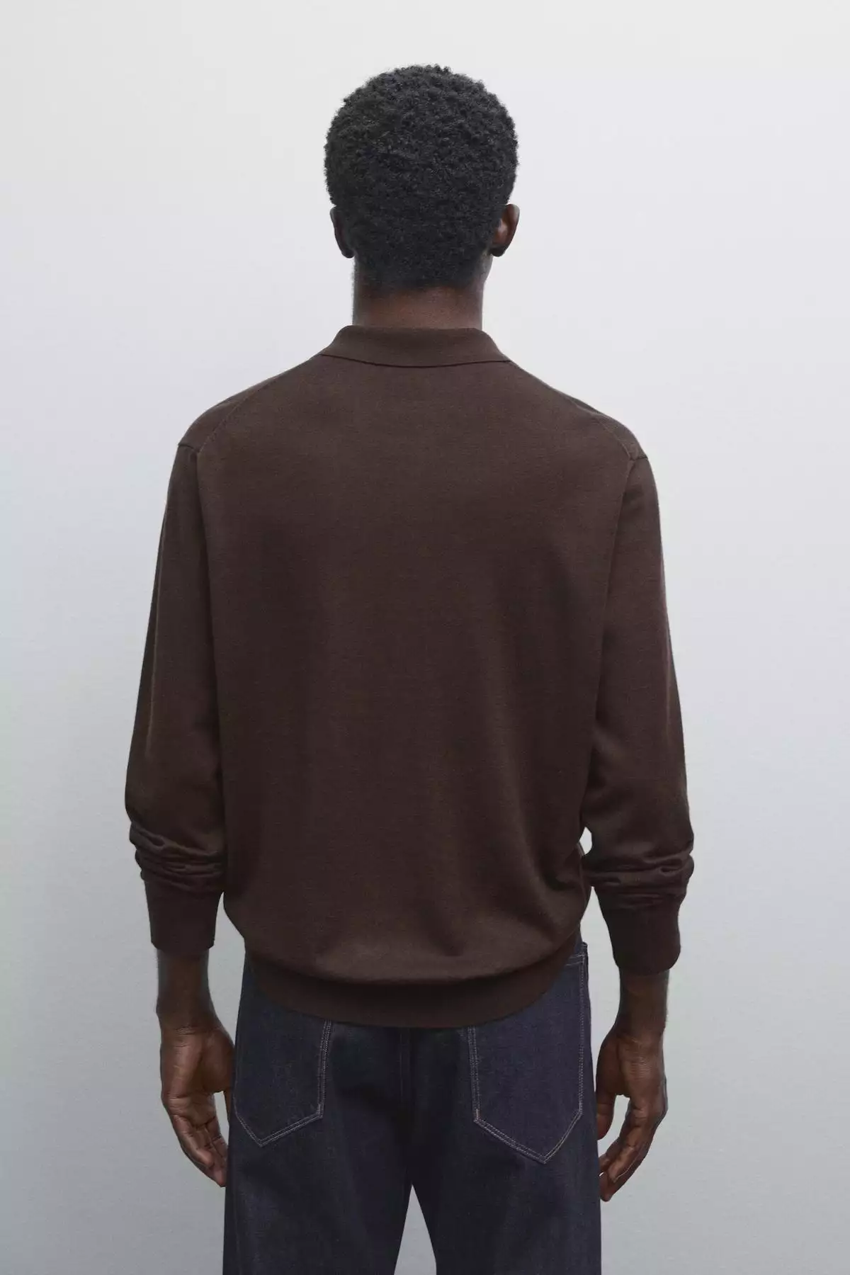 پولوشرت پشمی با ترکیب پنبه برند Massimo Dutti - 969523308