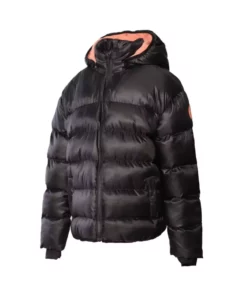 کاپشن مشکی کلاهدار دخترانه ژئونا برند hummel - 346736731