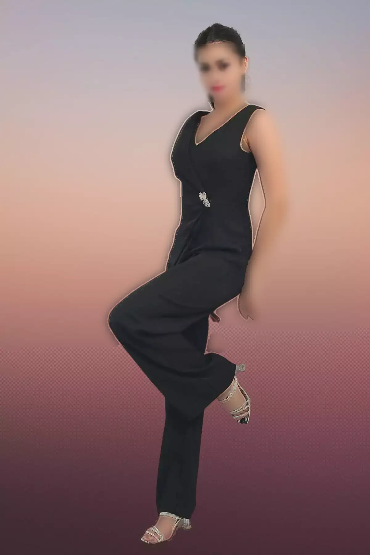 سرهمی مجلسی مخصوص خانمها با سایز بزرگ دوخت سفارشی 425 برند Moda Amore - 964676674
