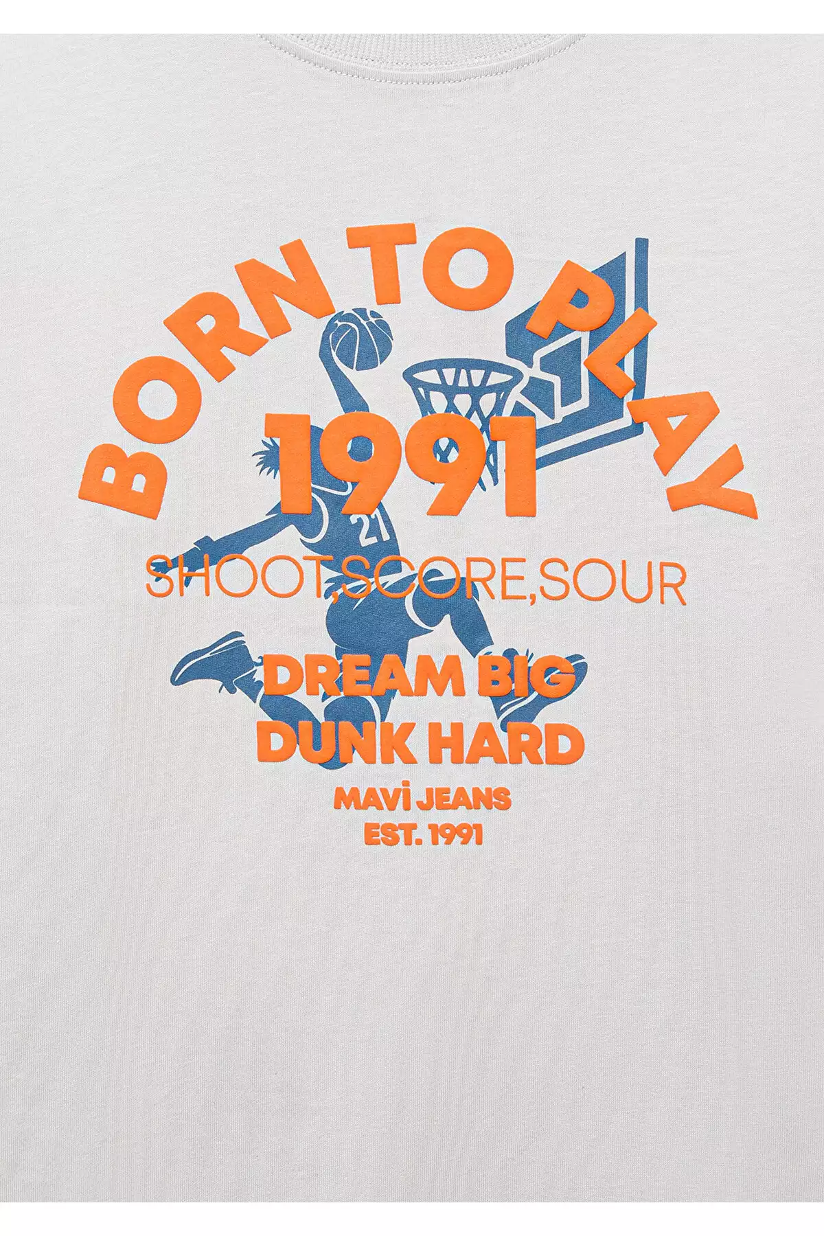 تیشرت خاکستری با طرح چاپی / مدل گشاد 6610355-90782 برند Mavi - 934447993