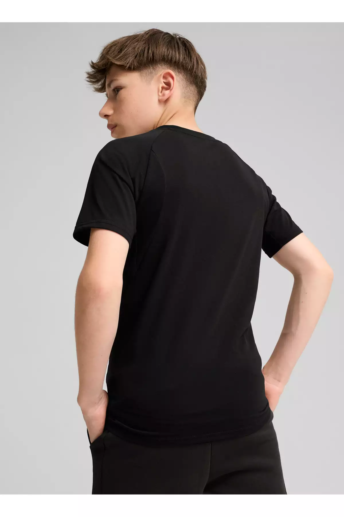 تیشرت مشکی ساده مردانه کودک برند Puma - 855688444