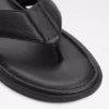 TAZZO - دمپایی مردانه از چرم طبیعی مشکی ساده برند Aldo - 922141974