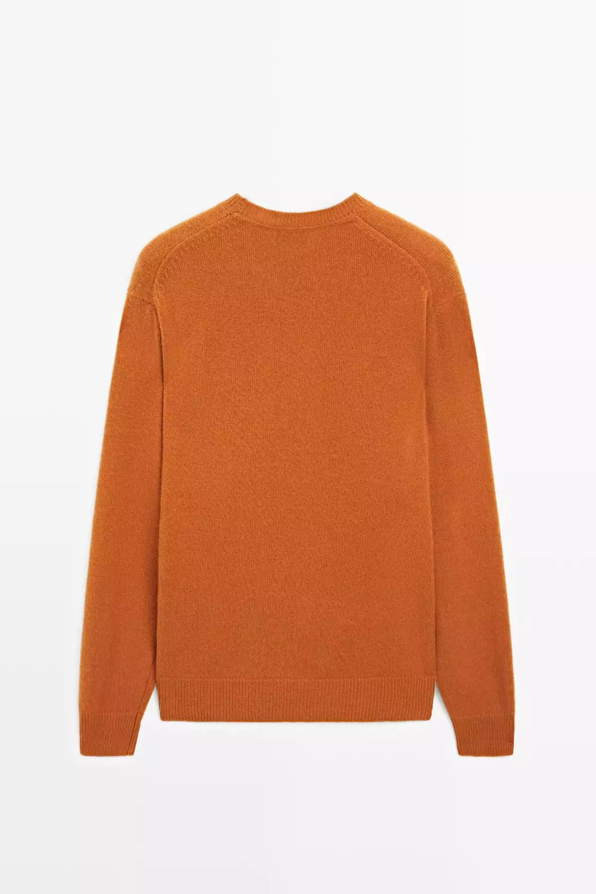 پلیور با یقه گرد از ترکیب پشم یان برند Massimo Dutti - 995471520