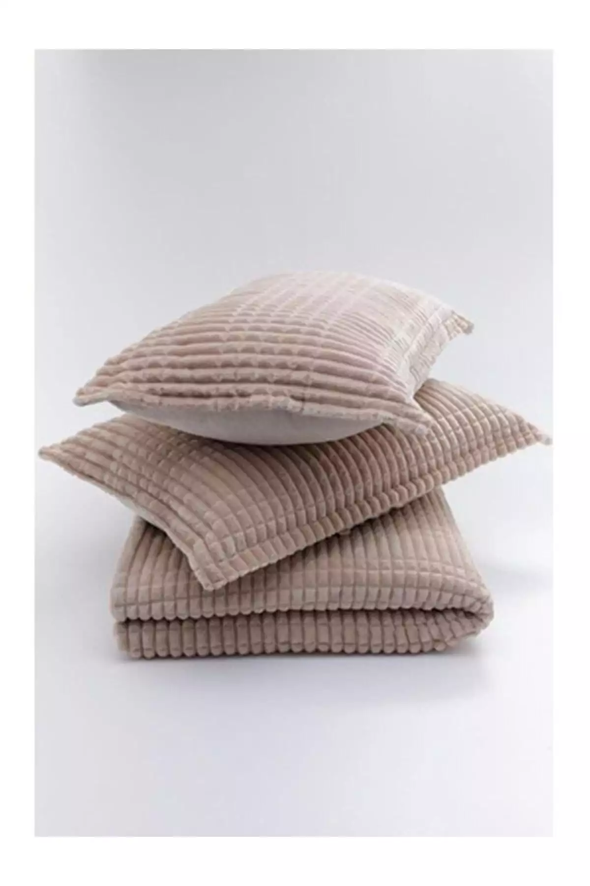 ست پنبهای ۳ پارچه مدرن رنگ بژ برند Merinos - 81612955