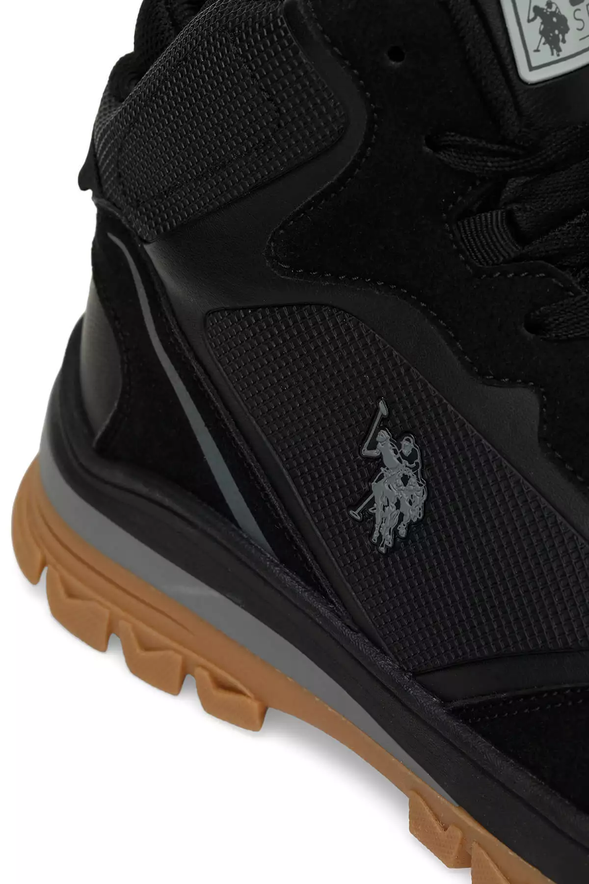 کفش کوهنوردی مردانه سیاه رنگ ساگان HI 4PR برند U.S. Polo Assn. - 843210614