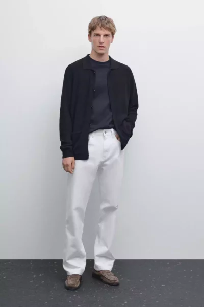 ژاکت بافتنی ۱۰۰٪ پنبه برند Massimo Dutti - 956219254