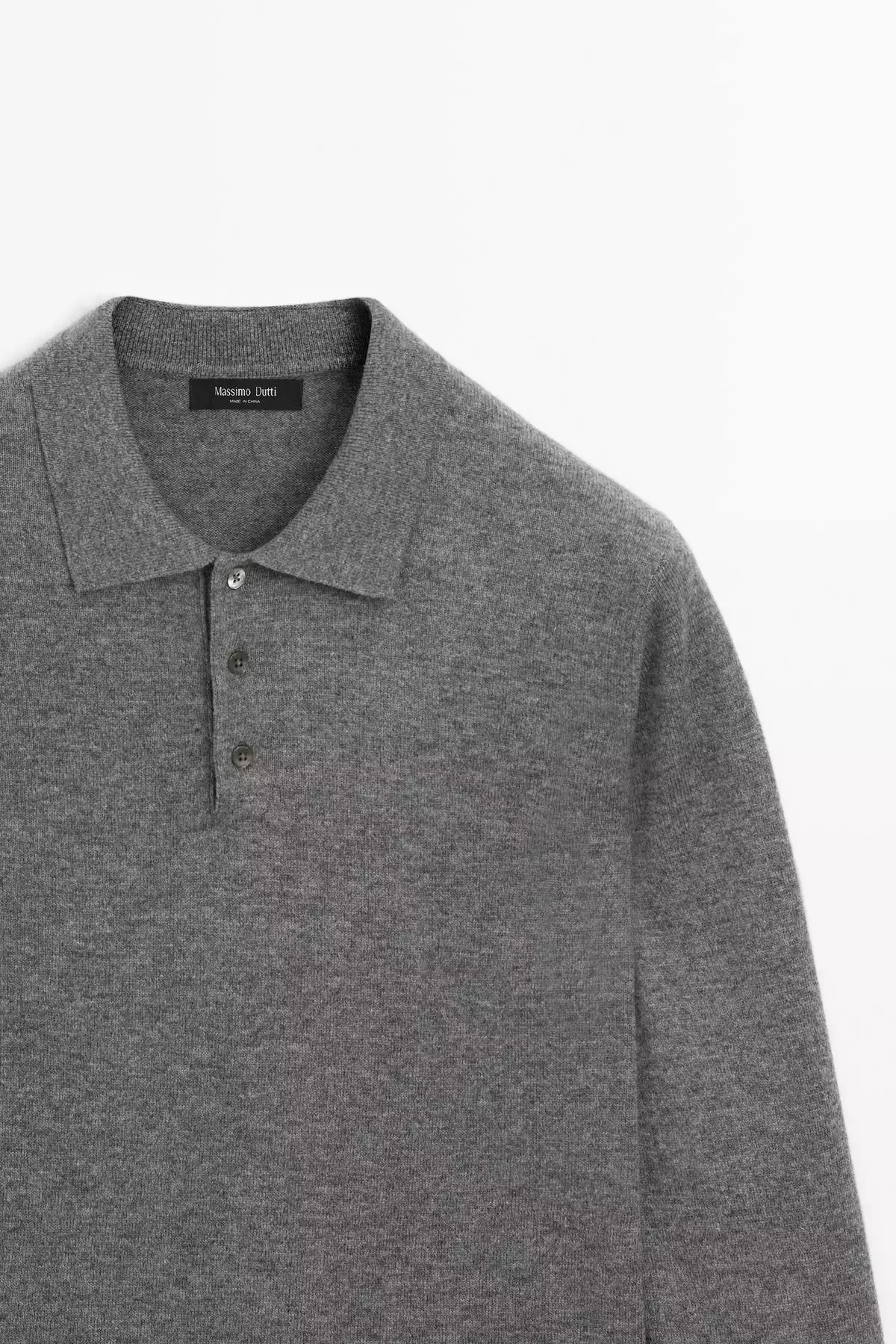 پالتو یقهدار با ترکیب پشم یکنواخت برند Massimo Dutti - 1019067984