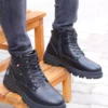 کفش بوت روزمره مردانه با آستر گرم و زیپ در رنگ مشکی برند U.S. Polo Assn. - 988942803