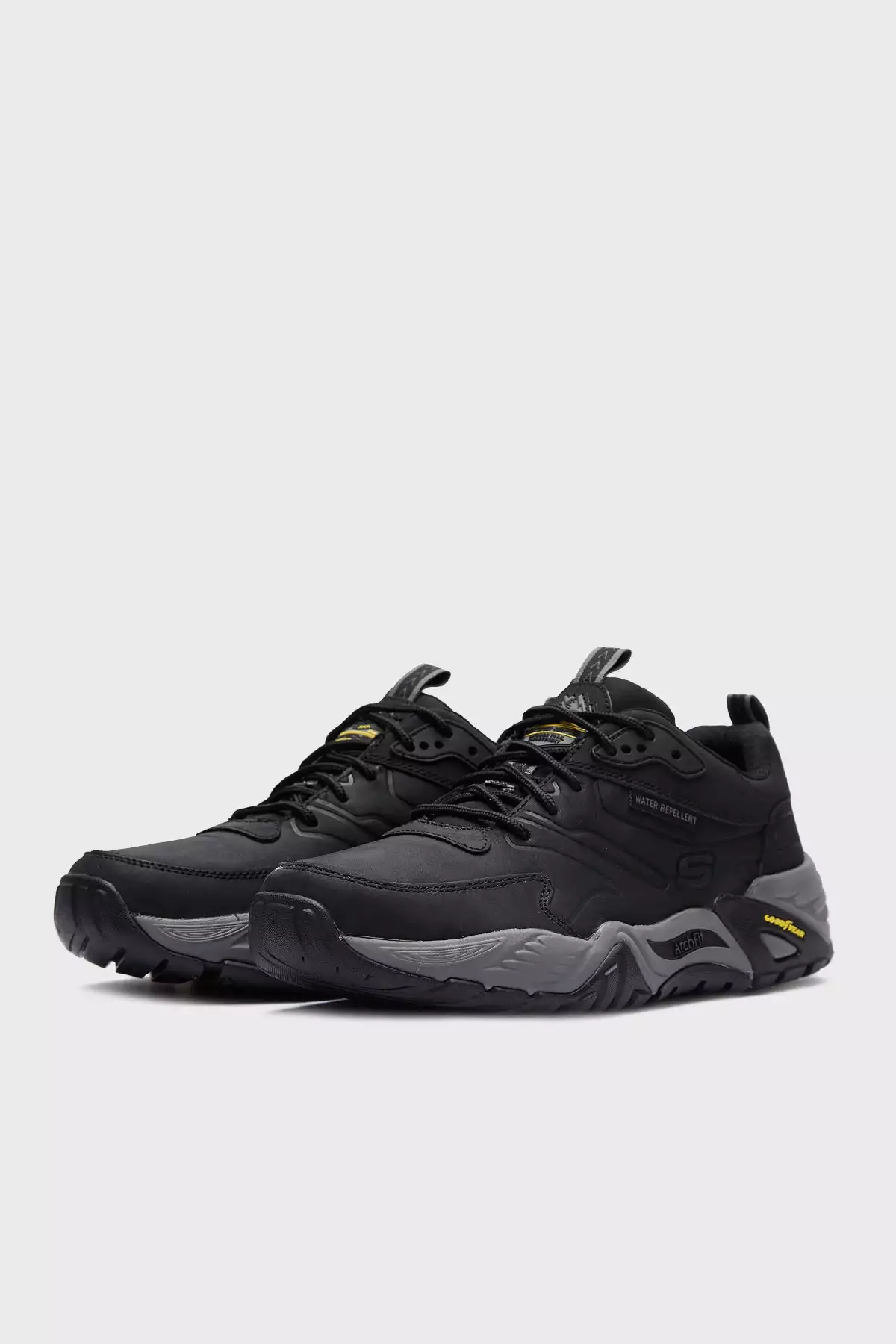 کفش ورزشی آرچ فیت با لوگو چرم مردانه مدل 204409 مشکی برند Skechers - 904104925