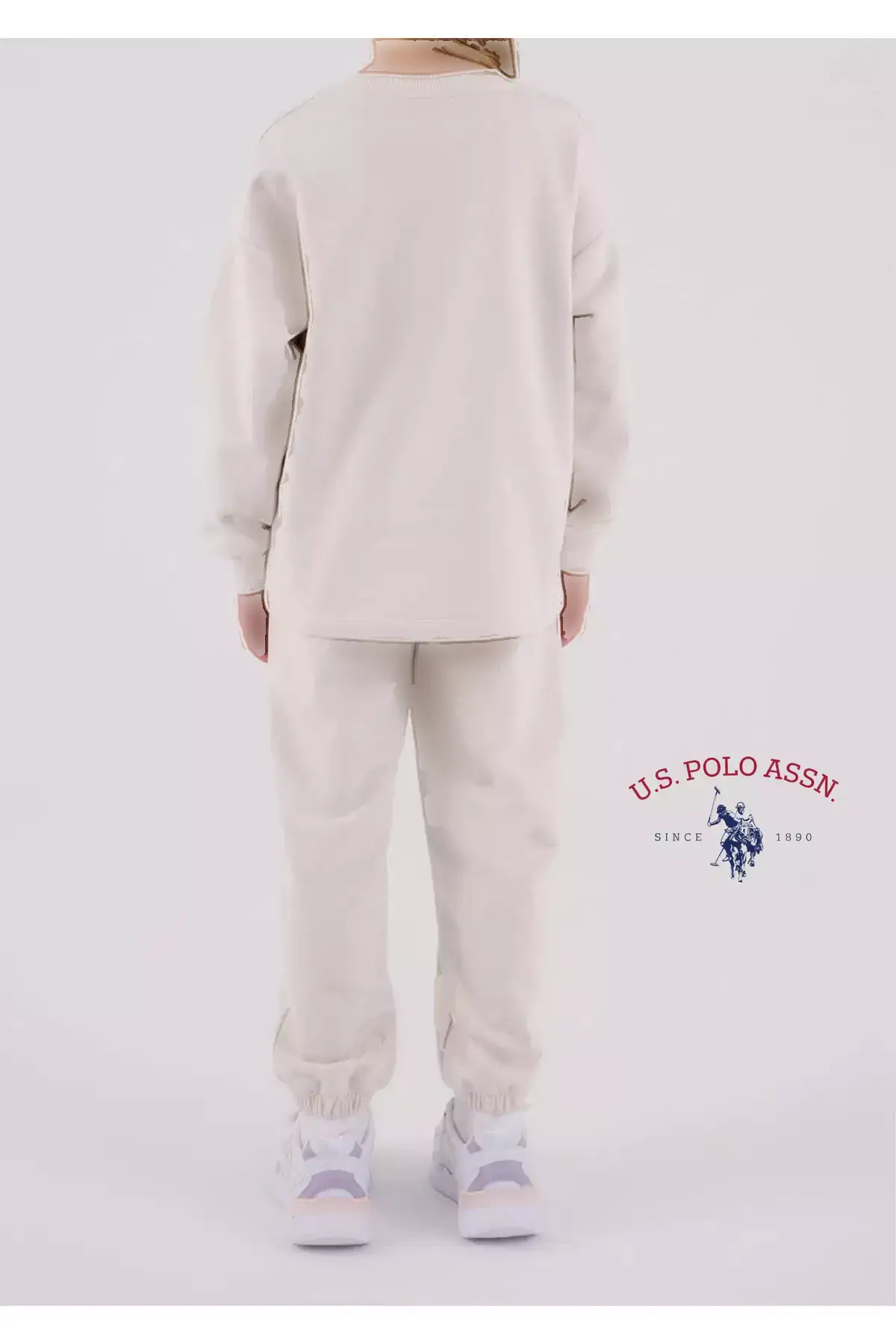 ست ورزشی دخترانه با جزئیات و تولید از پنبه برند U.S. Polo Assn. - 1020436048