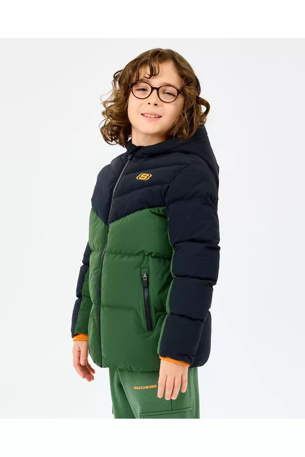 پالتو پافردار بزرگ برای پسران - مشکی برند Skechers - 992660342