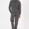 شلوار ورزشی مردانه خاکستری تیره ملانژ با فاق شلنگی 50295146-VR081 برند U.S. Polo Assn. - 862588168