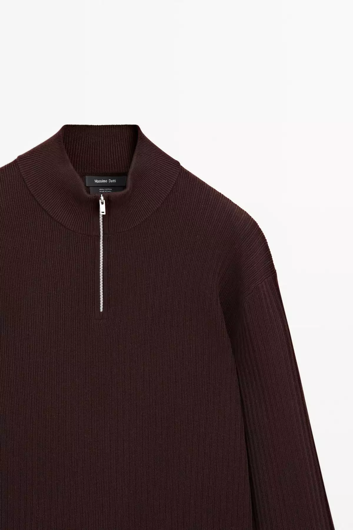 سویشرت یقه دیپ تراشیده برند Massimo Dutti - 970699355