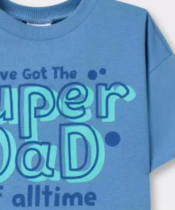 تیشرت کوتاه آستین با یقه دوچرخهای و طرح چاپی برای پسر بچه E1076A525SM برند Defacto - 947711408