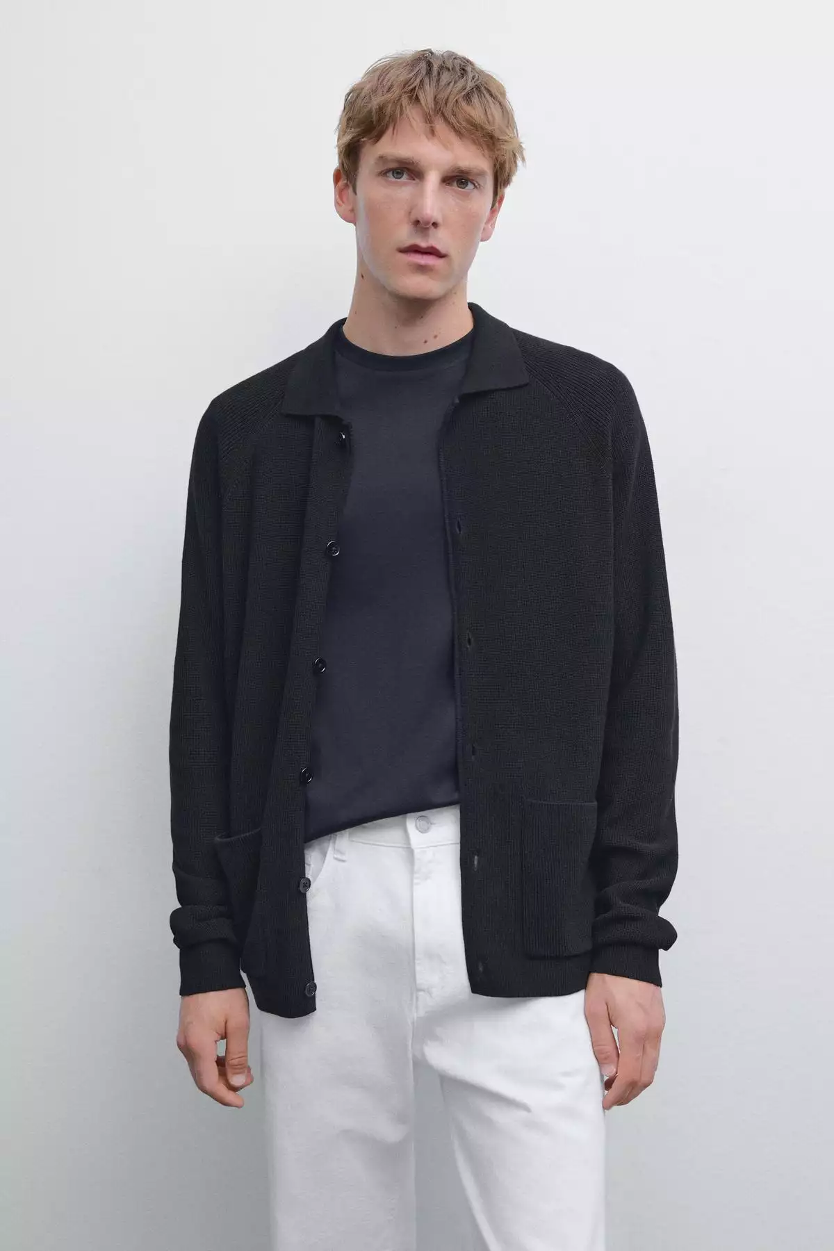 ژاکت بافتنی ۱۰۰٪ پنبه برند Massimo Dutti - 956219254