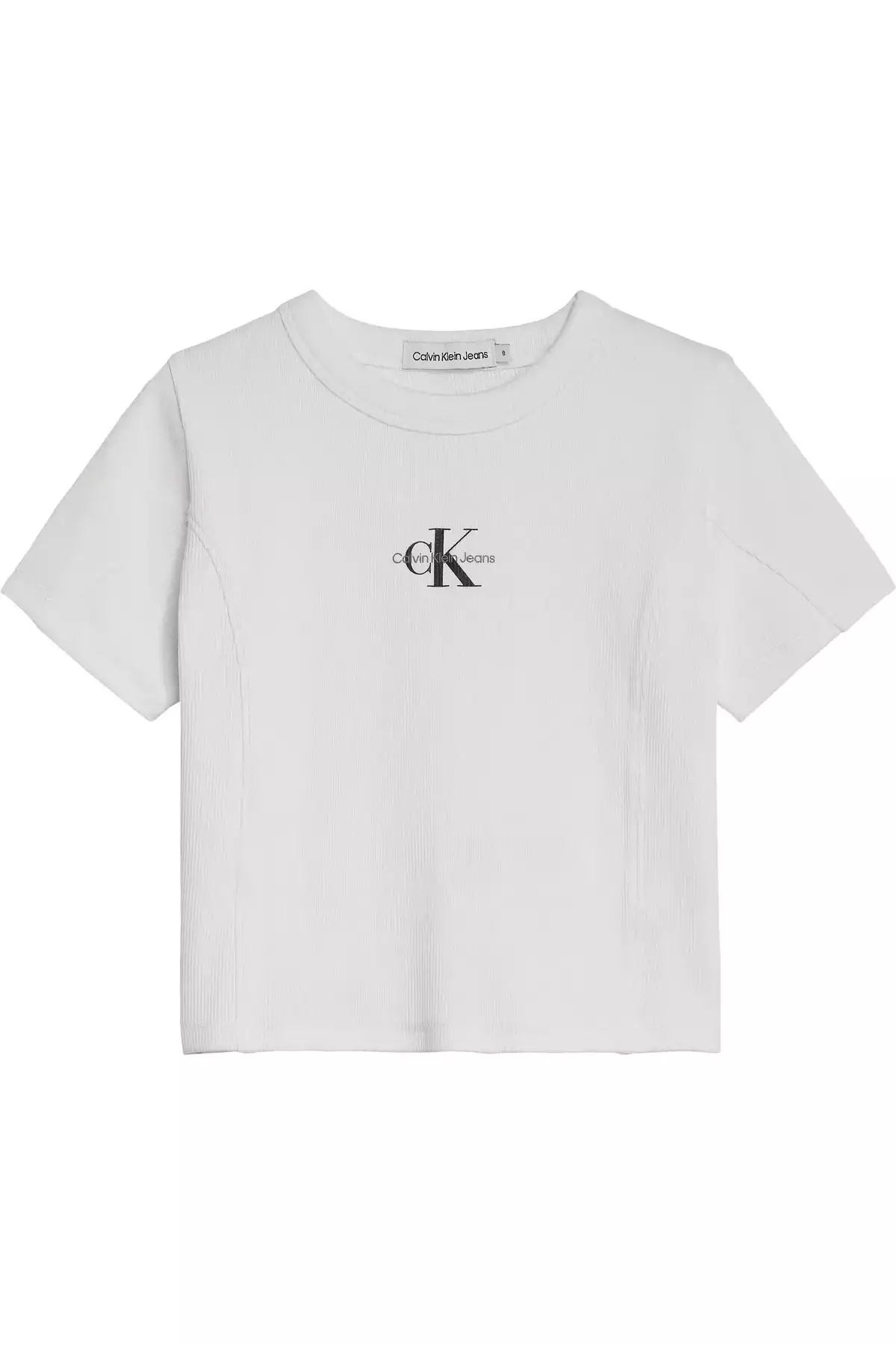 تیشرت زنانه سفید طرح مونوگرام برند Calvin Klein - 976016164