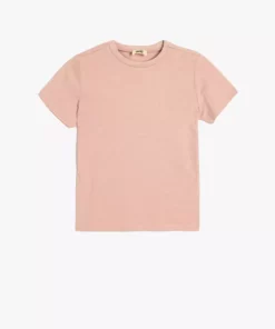 تیشرت ساده کوتاه آستین با یقه گرد از جنس پنبه برند Koton - 932262444