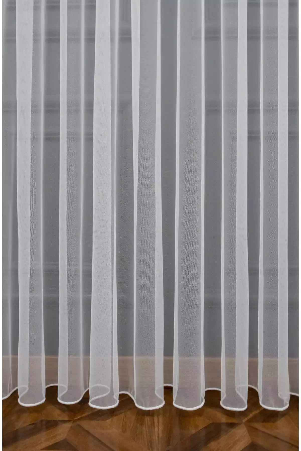 پرده توری چلنیوم (1/3) با چینهای ظریف مناسب برای هر اتاق، پرده توری با رنگ لیمویی برند NP Narin Home - 743179922