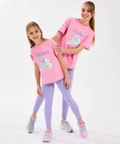 تیشرت گرافیکی دخترانه بزرگ به رنگ صورتی مدل Sk2510019-610 برند Skechers - 928428382