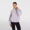 کاپشن بارانی بنفش فولا زنانه با هود برند hummel - 846437836