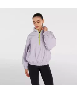 کاپشن بارانی بنفش فولا زنانه با هود برند hummel - 846437836