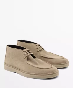 مدل کفش بوت با رویه چرمی نرم برند Massimo Dutti - 957246882