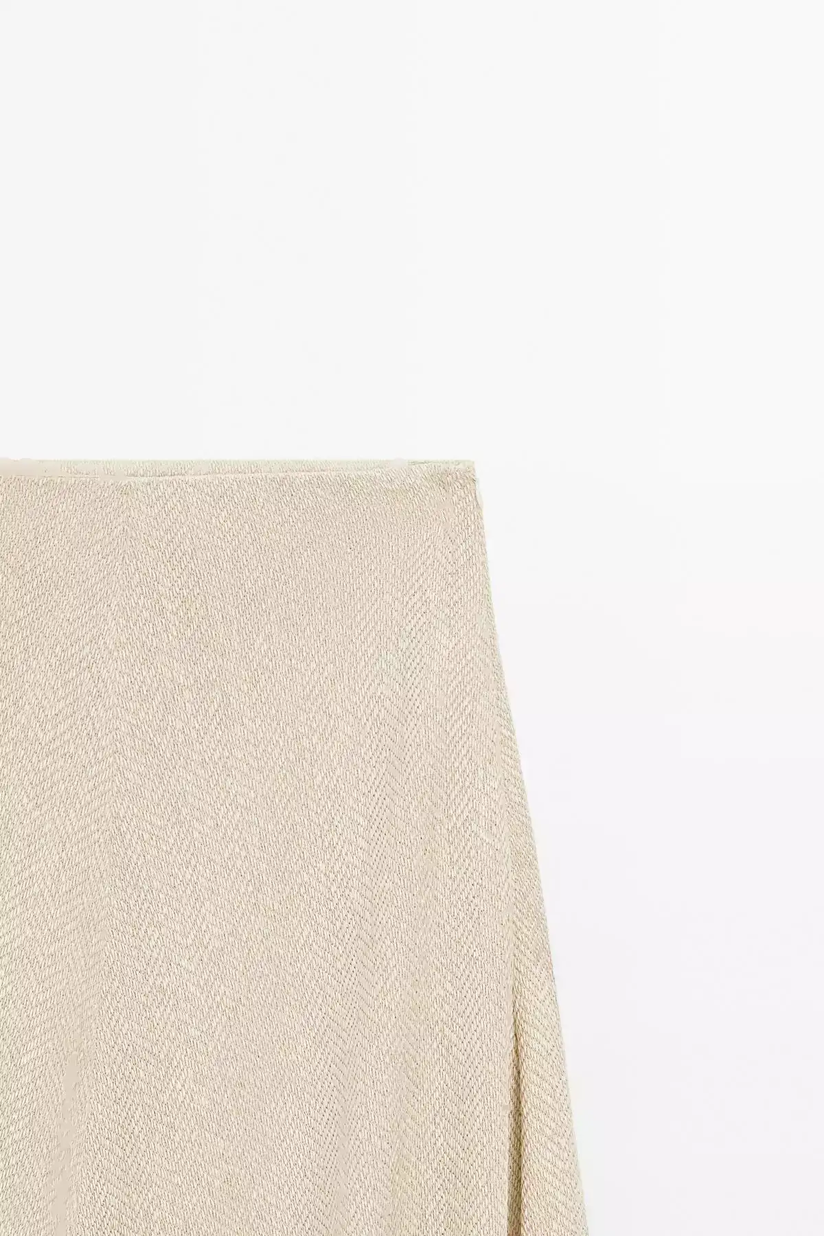 دامن بلند از ترکیب پنبه با بافت ماهیتیغی برند Massimo Dutti - 957599684