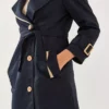 کاپشن زنانه گارنی با جزئیات پوششی و دکمهدار 2488 60261003 برند Bianco Lucci - 871900530