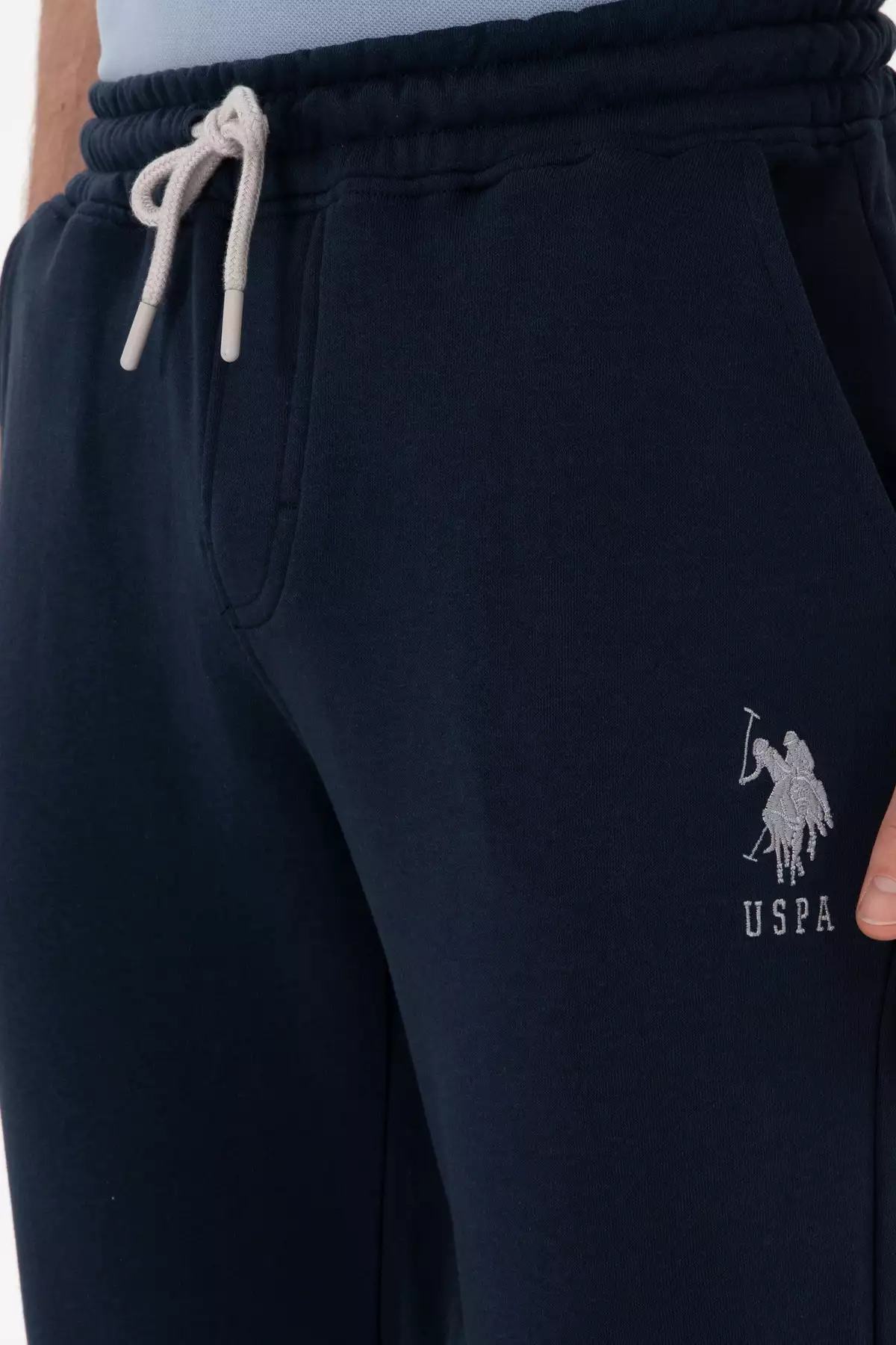 شلوار ورزشی مردانه با فیت اسلیم و دمپا کشباف رنگ سرمهای 50298047-VR033 برند U.S. Polo Assn. - 922054979