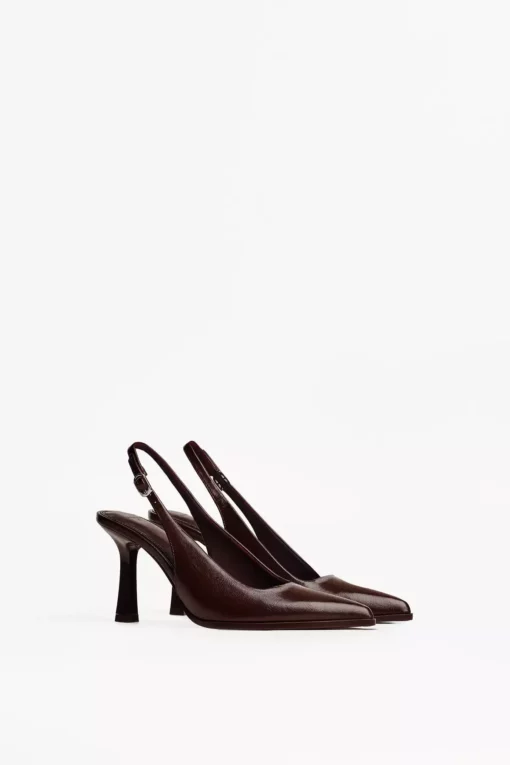 کفش پاشنه بلند با پاشنه باز برند Bershka - 955158012