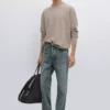 پولیو سرمهای یقه دوچرخهای با ترکیب پشم برند Massimo Dutti - 1033254483
