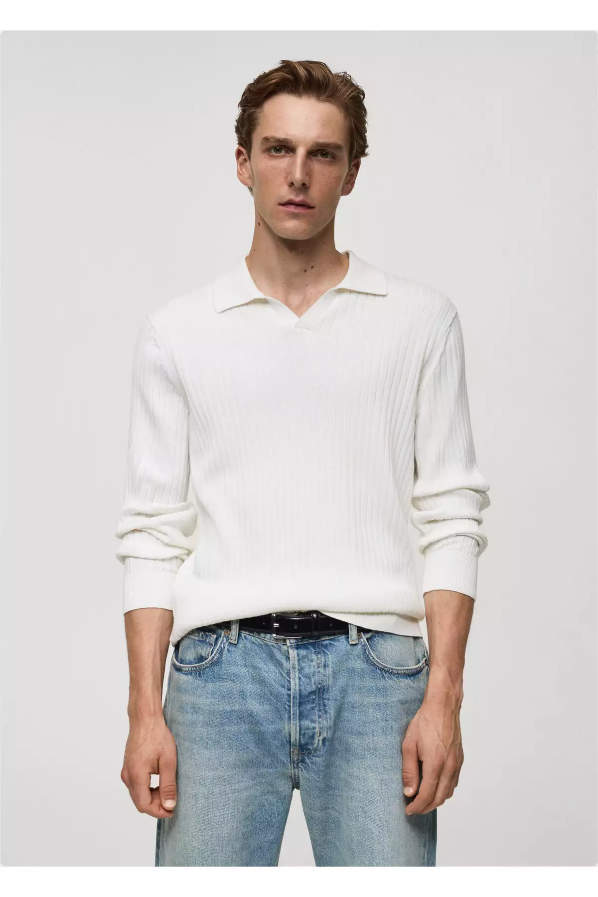 ک pulc سفید مردانه 77005983 برند MANGO - 932869275