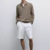 کیس پولو یقه وی، ژاکت با یقه پولو برند Massimo Dutti - 963076468