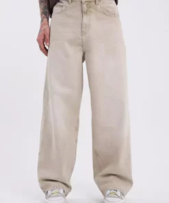 جین بژ اوور سایز مردانه با دقیق نرمی برند Machinist - 816211139