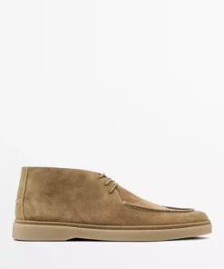 مدل کفش بوت از جنس چرم با بافت نرم برند Massimo Dutti - 957013859