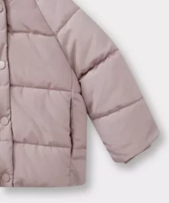 کاپشن دخترانه با کلاه، ضد باد و آب، دارای آستری از پوست مصنوعی مدل C3502A524AU برند Defacto - 848421897