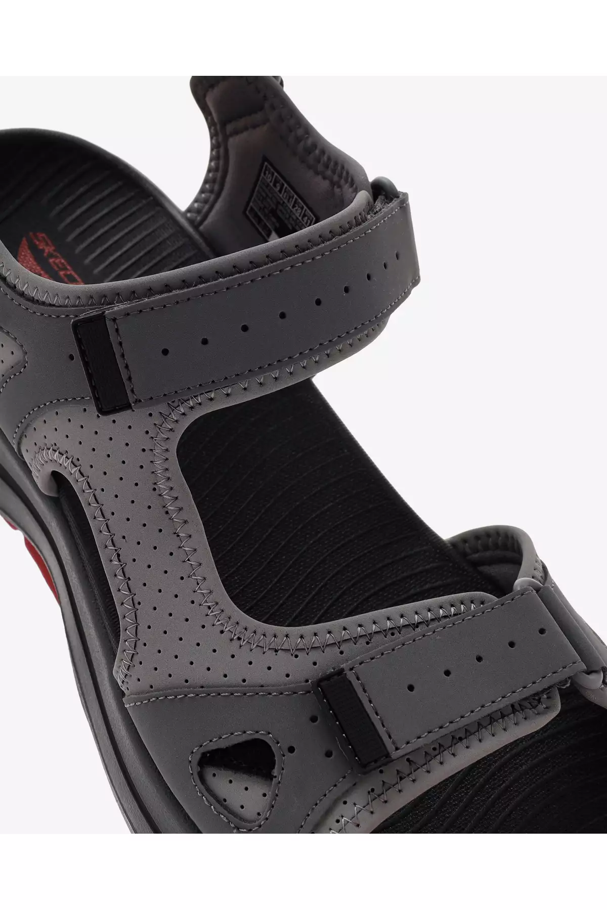 کفش صندل مردانه گوفوت Arch Fit مدل Mission II رنگ خاکستری 229064 Ccrd برند Skechers - 824536530