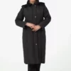 پالتوی زنانه بزرگ با رویه پشمی و ضدآب شنبم برند GLR&GYM - 156724211