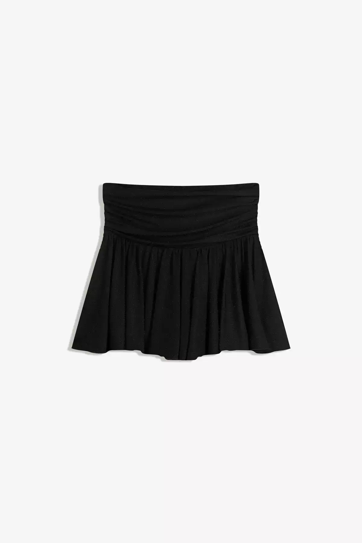 دامن مینی با نخ فلزی برند Bershka - 991090634