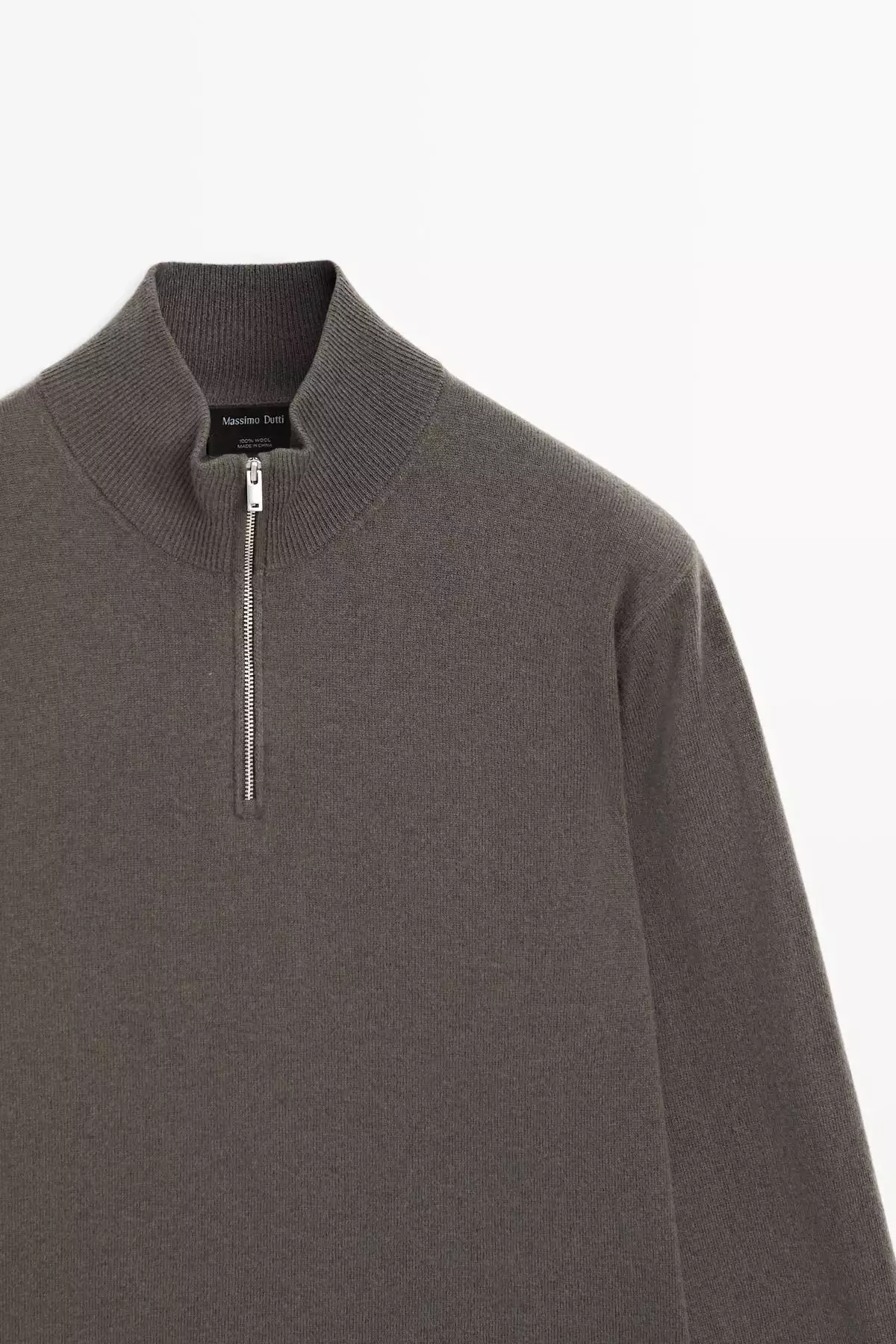 ژاکت با یقه ایستاده و زیپ دار برند Massimo Dutti - 991329607