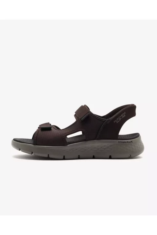 صندل مردانه گام راحتی فلت - ورودی آسان رنگ قهوه‌ای 229210 برند Skechers - 920416671