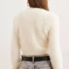 ست بافتنی زنانه رنگ اکرو شامل: بستن داخلی و ژاکت. برند Olalook - 871405540