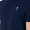 تیشرت مردانه با فیت معمولی و زیپ، رنگ سرمهای با بافت 50306014-VR033 برند U.S. Polo Assn. - 941914689