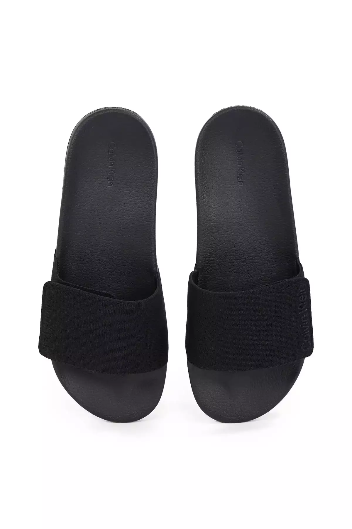 دمپایی مشکی مردانه با زیره صاف و قفل چسبی HM0HM01749-BEH برند Calvin Klein - 941196416