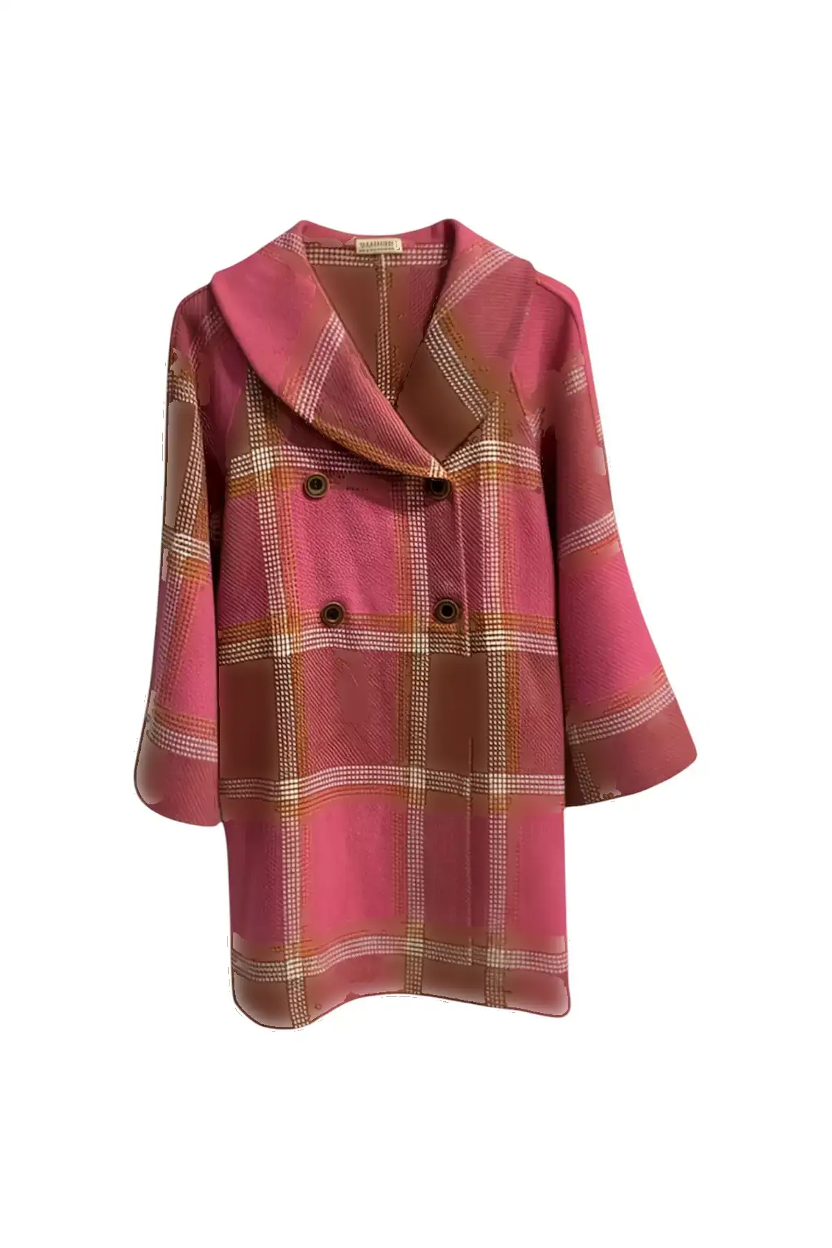 کاپشن زمستانی با ۵۰٪ ترکیب پشم، سایز بزرگ، از پارچه کَشَه و بُکلت. برند SARE ERKMEN - 993989678