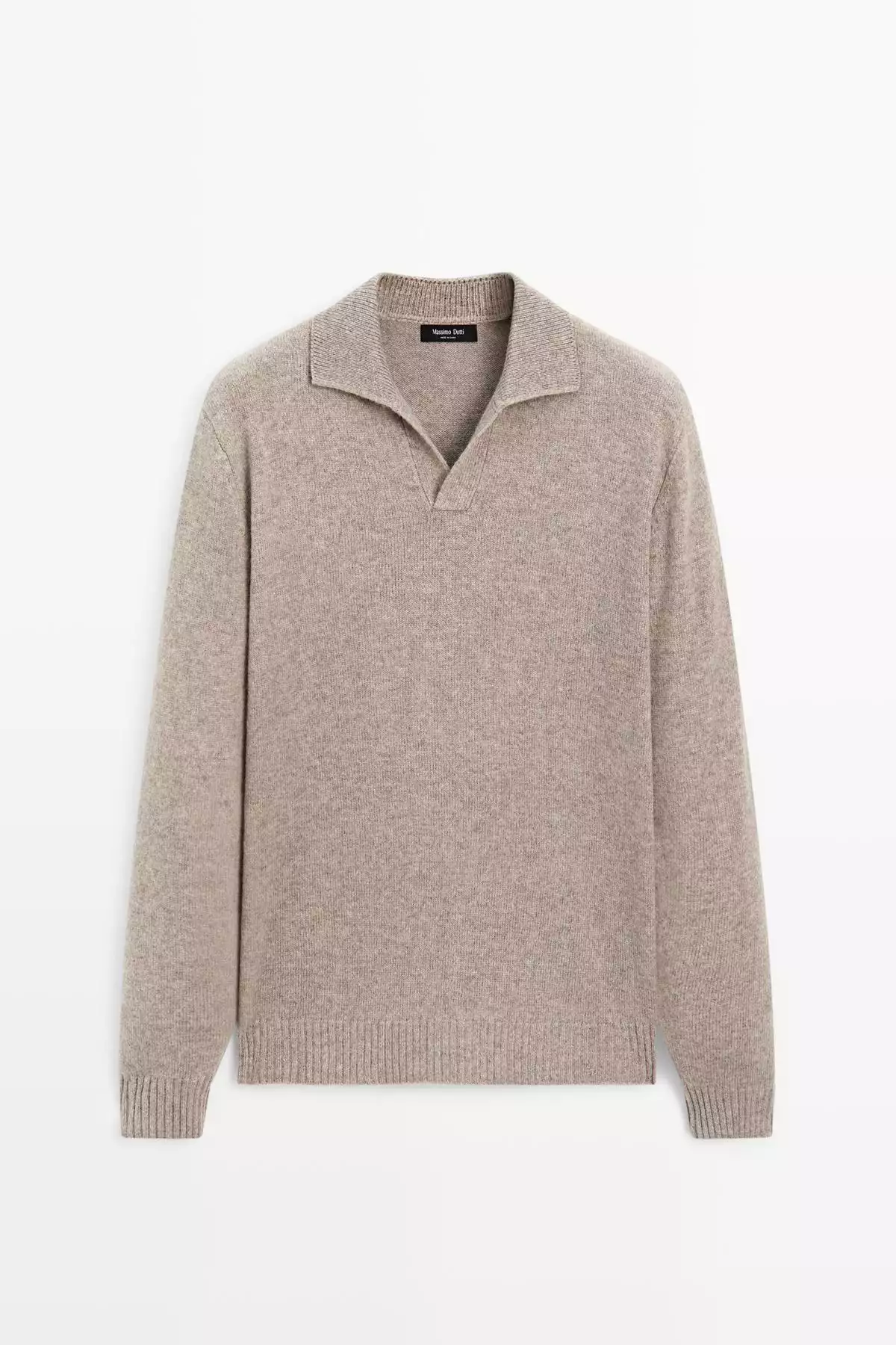 کاپشن یقه V با ترکیب پشم برند Massimo Dutti - 991333670