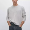 ژاکت یقه گرد از ترکیب پشم یخ زده برند Massimo Dutti - 966117438