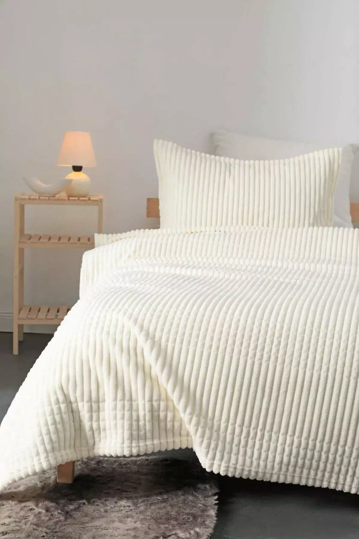 ست ۳ تکه پتو مدرن - کرم برند Merinos - 81615040